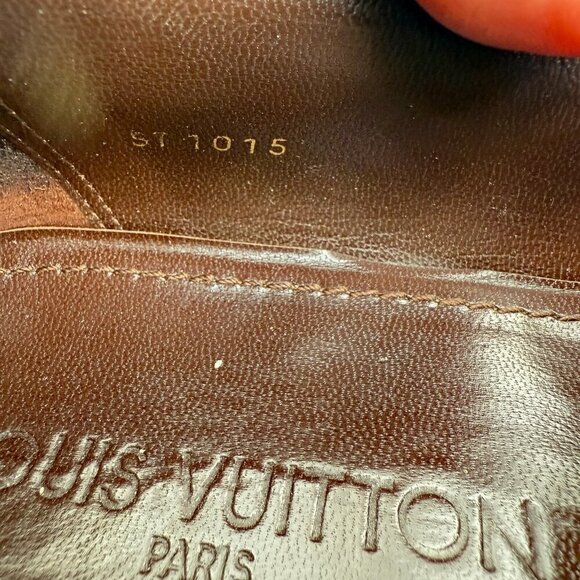 Louis Vuitton Men Size UK 8.5 US 9.5 Brown Leather Penny Loafer Dress Shoes - Picture 12 of 14